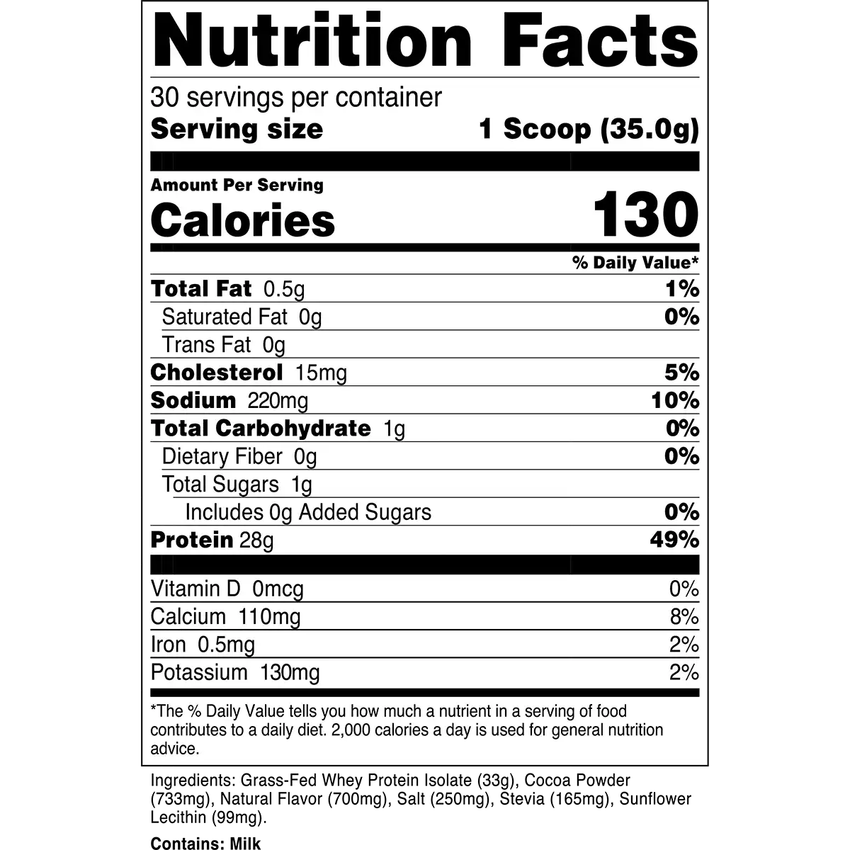Grass-Fed Whey Protein Isolate