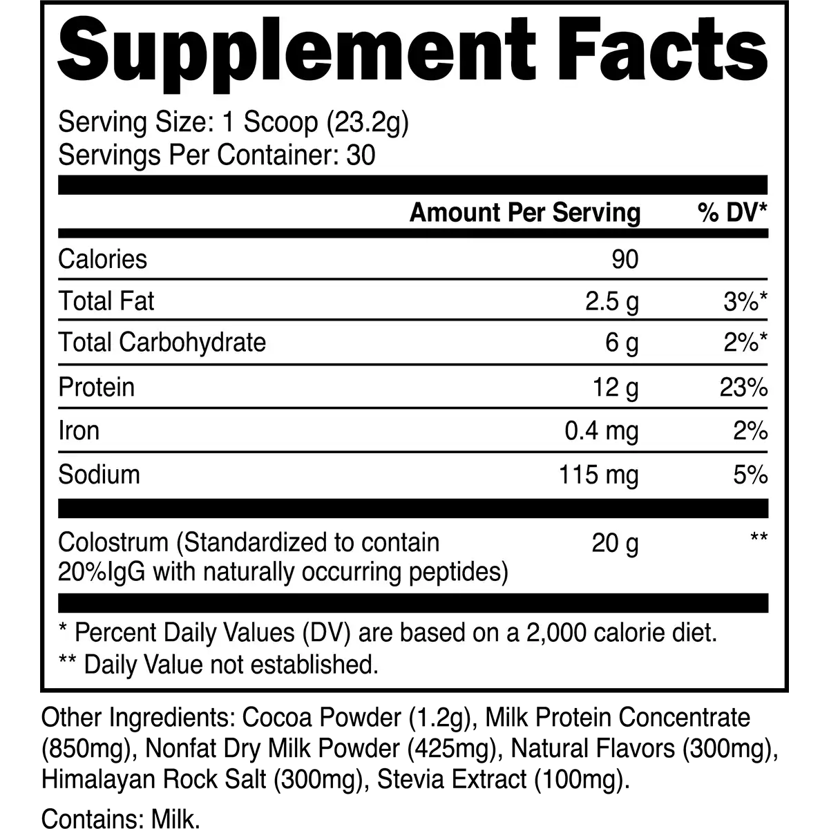 Grass-Fed Colostrum