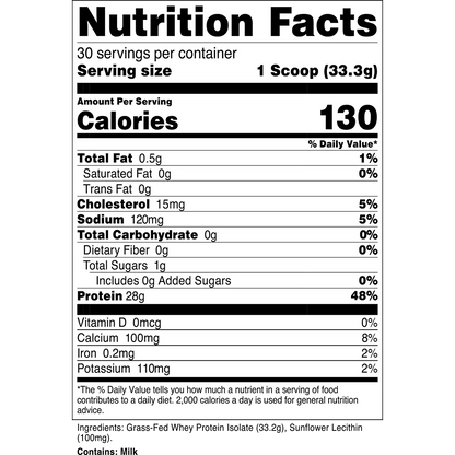 Grass-Fed Whey Protein Isolate